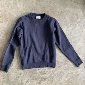 Acne Overdyed Indigo Sweatshirt - Size S